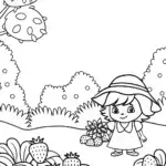 Strawberry Shortcake in a berry garden