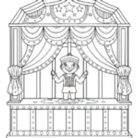 Luigi shadow puppet show