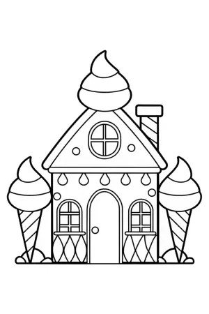 Rainbow Friends ice cream factory coloring pages