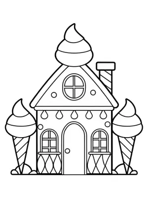 Rainbow Friends ice cream factory coloring pages