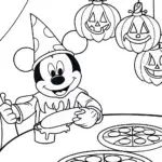 Mickey Mouse spooky pizza party