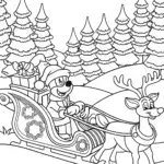 Mickey Mouse Christmas sleigh ride