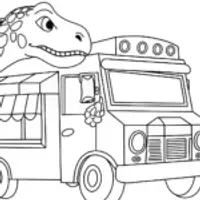 T-Rex food truck fun