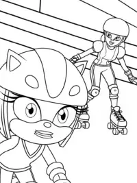 Sonic roller derby showdown