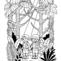 Mario and Luigi exploring the jungle