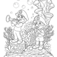 Mario and Luigi’s underwater concert