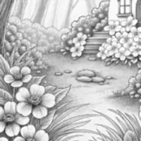 Flowers building a petal village