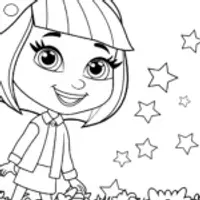 Gabby exploring a star garden