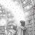 Avengers in a celestial library