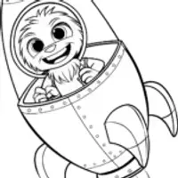 Huggy Wuggy in a poppy rocket