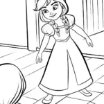 Princess playing with shadows