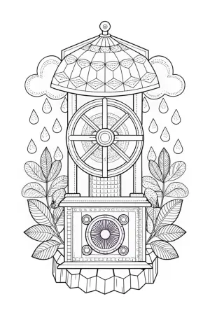 Banban’s weather machine coloring pages