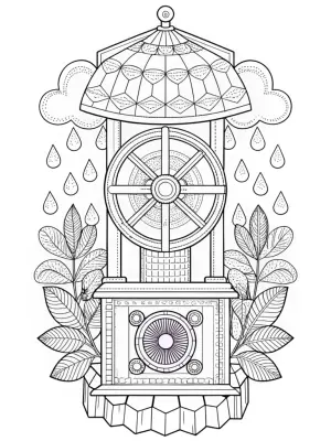 Banban’s weather machine coloring pages