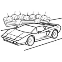 Lamborghini at the floating market