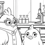 Chickens in a science lab