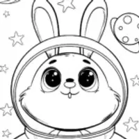 Squishmallow bunny in space