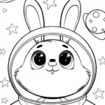 Squishmallow bunny in space