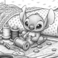 Stitch’s sewing adventure