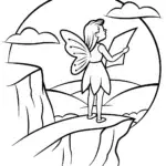Fairy cartographer at the cliff