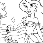 Jasmine conducting a garden symphony