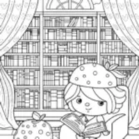 Strawberry Shortcake in the library