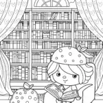 Strawberry Shortcake in the library