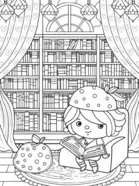 Strawberry Shortcake in the library