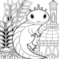Axolotl in a starship garden
