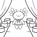 Axie the axolotl fashion show
