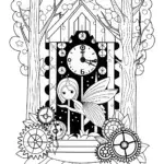 Ticktock the fairy in the clockwork forest