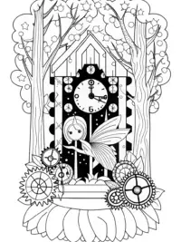 Ticktock the fairy in the clockwork forest