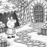 Peppa Pig treasure hunt in Candy Land