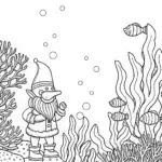 Gnome conducts an underwater concert