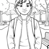 Miles Morales in the park