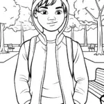 Miles Morales in the park