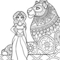 Jasmine connecting with her spirit animal