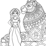 Jasmine connecting with her spirit animal