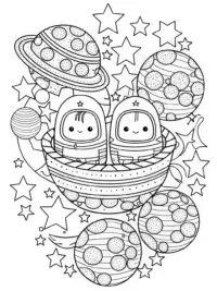 Squishmallows camping in space