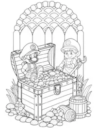 Mario and Luigi crafting treasures