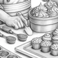 Lightning bolt chef baking treats