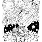 Bowser exploring the stars