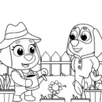 Bluey and Bingo’s gardening adventure