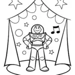Buzz Lightyear at the music festival