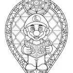 Luigi holding a treasure map
