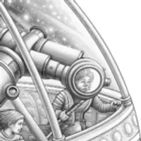 Gnome astronomer on a starship