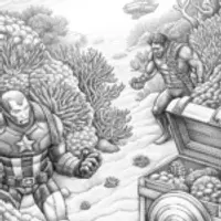 Avengers underwater treasure hunt