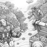 Avengers underwater treasure hunt