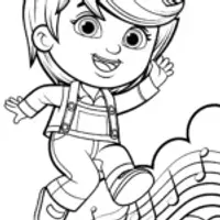 JJ jumping on musical clouds