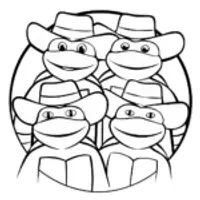 Teenage Mutant Ninja Turtles cowboys