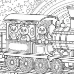 Care Bears time-traveling train